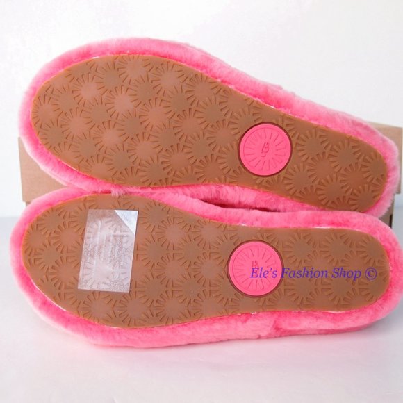 NIB UGG Australia Oh Yeah Sheepskin Slide Sorbet Pink US 8 AUTHENTIC - Picture 13 of 14
